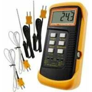 SERBIA Thermomètre De Type k Avec Capteur De Thermocouple 1300 ° c (° c, ° f Et k Avec 4 Thermocouples (câblé Et Acier Inoxydable) SERBIA Thermomètre De Type k Avec Capteur De Thermocouple 1300 ° c (° c, ° f Et k Avec 4 Thermocouples (câblé Et Acier Inoxydable)
