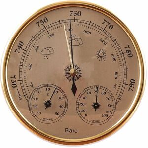 Choyclit - Thermomètre Mural Intérieur Baromètre Thermomètre Hygromètre Thermomètre Mural Déco Station Météo Suspendue Or Choyclit - Thermomètre Mural Intérieur Baromètre Thermomètre Hygromètre Thermomètre Mural Déco Station Météo Suspendue Or