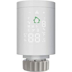 WOIYIC Thermostat Actuator for Radiator Valve Radiator LCD Screen on Body Powered by AA Batteries, Compatible with Amazon Alexa and Google Home WOIYIC Thermostat Actuator for Radiator Valve Radiator LCD Screen on Body Powered by AA Batteries, Compatible with Amazon Alexa and Google Home