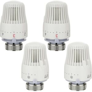 WOIYIC Thermostatic Radiator Head 1 to 5 Adjustment Functions Thermostatic Radiator Tap with Frost Protection for Office and Home, M30 x 1.5, White WOIYIC Thermostatic Radiator Head 1 to 5 Adjustment Functions Thermostatic Radiator Tap with Frost Protection for Office and Home, M30 x 1.5, White