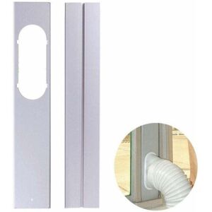 YMYNY Three-stage deflector retractable sealing plate for mobile air conditioner integrated into the window frame plate - adjustable height 55-110 cm, YMYNY Three-stage deflector retractable sealing plate for mobile air conditioner integrated into the window frame plate - adjustable height 55-110 cm,
