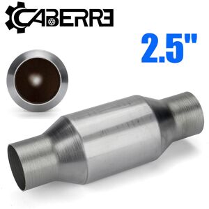 INSMA Three Way Catalytic Converter Diameter 2.25'' Diameter 11'' Length 4'' Center Diameter Round Universal Heat Shield Performance Catalytic Converter INSMA Three Way Catalytic Converter Diameter 2.25'' Diameter 11'' Length 4'' Center Diameter Round Universal Heat Shield Performance Catalytic Converter