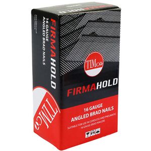 FirmaHold Collated 16 Gauge Angled A2 Stainless Steel Brad Nails - 16g x 38 - Timco FirmaHold Collated 16 Gauge Angled A2 Stainless Steel Brad Nails - 16g x 38 - Timco