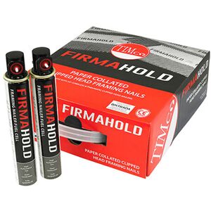 TIMCO FirmaHold Collated Clipped Head Ring Shank Hot Dipped Galvanised Nails & Fuel Cells - 3.1 x 90/2CFC TIMCO FirmaHold Collated Clipped Head Ring Shank Hot Dipped Galvanised Nails & Fuel Cells - 3.1 x 90/2CFC