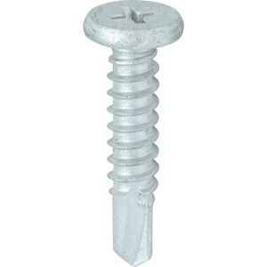 Self-Drilling Metal Framing Low Profile Pancake Head Exterior Silver Screws - 5.5 x 26 - Timco Self-Drilling Metal Framing Low Profile Pancake Head Exterior Silver Screws - 5.5 x 26 - Timco