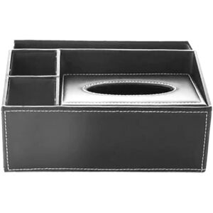 TLILY Tissue Box Cover, Remote Control Holder Stationery Covers Leather Cover for Home TLILY Tissue Box Cover, Remote Control Holder Stationery Covers Leather Cover for Home
