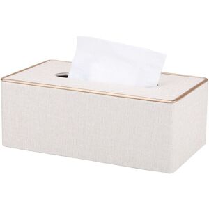 Linghhang - Tissue Box Cover,Beige pu Leather Rectangular Kleenex Tissue Box Holder for Home/Office/Car Decor Linghhang - Tissue Box Cover,Beige pu Leather Rectangular Kleenex Tissue Box Holder for Home/Office/Car Decor