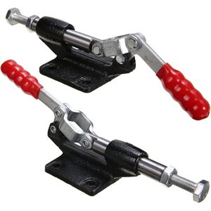 AOUGO Toggle Clamps,2 Pieces Hold Push Pull Action Hand Tool Toggle Hand Tool Quick Release Manual Clamp Latch Horizontal Lever Clamp Quick Release Bar AOUGO Toggle Clamps,2 Pieces Hold Push Pull Action Hand Tool Toggle Hand Tool Quick Release Manual Clamp Latch Horizontal Lever Clamp Quick Release Bar