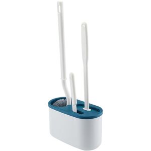 GROOFOO Toilet Brush Set Long Handle Soft Bristles Cleaning Brush Wall Hanging Toilet Brush Kit for Bathroom Blue GROOFOO Toilet Brush Set Long Handle Soft Bristles Cleaning Brush Wall Hanging Toilet Brush Kit for Bathroom Blue