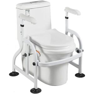 SANS MARQUE Toilet Stand Aid, Height Adjustable, Toilet Chair for Seniors, Non-Slip, Toilet Grab Bars for Seniors, Robust Toilet Stand Aid, No Drilling Required, SANS MARQUE Toilet Stand Aid, Height Adjustable, Toilet Chair for Seniors, Non-Slip, Toilet Grab Bars for Seniors, Robust Toilet Stand Aid, No Drilling Required,