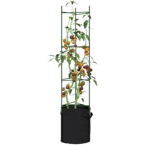 Tomato Cage with Plant Bag 2 pcs 154 cm Steel and PP vidaXL Tomato Cage with Plant Bag 2 pcs 154 cm Steel and PP vidaXL
