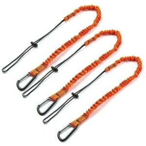 Mumu - Tool Lanyard, 3-Piece Retractable Safety Tool Lanyard with Single Carabiner and Adjustable Buckle End, Fall Protection Tool Mumu - Tool Lanyard, 3-Piece Retractable Safety Tool Lanyard with Single Carabiner and Adjustable Buckle End, Fall Protection Tool