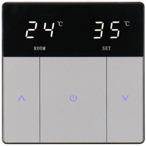 BEIJIYI Touch Button Underfloor Heating Thermostat, Energy Saving and Easy to Use, AC230V 10A, for Underfloor Heating, Black BEIJIYI Touch Button Underfloor Heating Thermostat, Energy Saving and Easy to Use, AC230V 10A, for Underfloor Heating, Black