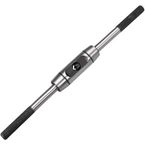 Left Handed Tap Holder, Adjustable Tap Wrench Handle for Metric M6-M14 Tap, Countersink, Thread Cutting Tool, Die Cast Body Left Handed Tap Holder, Adjustable Tap Wrench Handle for Metric M6-M14 Tap, Countersink, Thread Cutting Tool, Die Cast Body