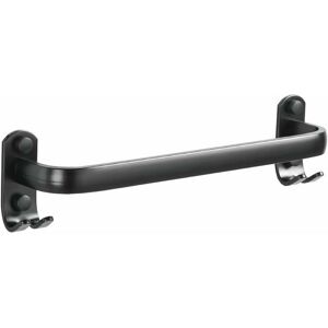 Hoopzi - Towel Bar Bathroom Towel Holder Wall Mount Kitchen Dish Cloths Hanger with Hooks, 1 Bar, Black, 16 Inches Hoopzi - Towel Bar Bathroom Towel Holder Wall Mount Kitchen Dish Cloths Hanger with Hooks, 1 Bar, Black, 16 Inches