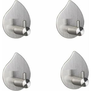 HOOPZI Towel Hook Self Adhesive Bathrobe Hook Towel Hook Stainless Steel Bathrobe for Kitchen Bathroom Living Room Hanging Towels Clothes & Toiletries HOOPZI Towel Hook Self Adhesive Bathrobe Hook Towel Hook Stainless Steel Bathrobe for Kitchen Bathroom Living Room Hanging Towels Clothes & Toiletries