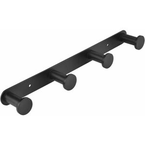 Hoopzi - Towel Hook Towel Hooks Coat Wall Hook Towel Rack Stainless Steel Bathroom Wall Hook Bathroom and Kitchen Hooks (Wall Mounted, 4 Hooks Black) Hoopzi - Towel Hook Towel Hooks Coat Wall Hook Towel Rack Stainless Steel Bathroom Wall Hook Bathroom and Kitchen Hooks (Wall Mounted, 4 Hooks Black)