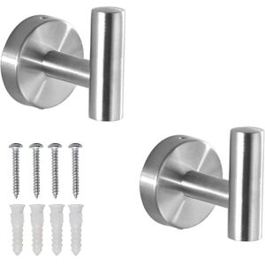 BEIJIYI Towel Hooks, SUS 304 Stainless Steel Bathroom Hooks, Heavy Duty Bathroom Wall Hooks, Wall Hooks, Set of 2 Towel Hooks BEIJIYI Towel Hooks, SUS 304 Stainless Steel Bathroom Hooks, Heavy Duty Bathroom Wall Hooks, Wall Hooks, Set of 2 Towel Hooks