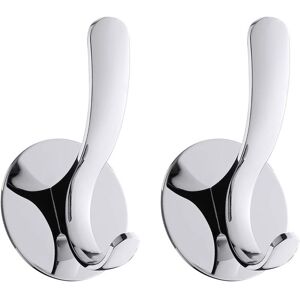 Memkey - Robe Towel Hooks Stainless Steel No Drilling Bathroom Kitchen Polished Finish 2 Pack Memkey - Robe Towel Hooks Stainless Steel No Drilling Bathroom Kitchen Polished Finish 2 Pack