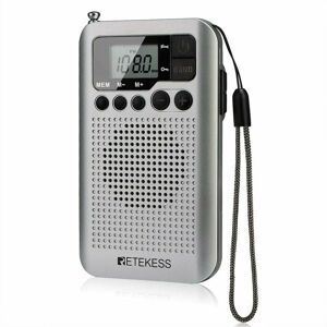 Dewdat - TR106 Mini Portable Radio, am fm Pocket Radio, with Sleep Timer, Timing Boot, Button Lock, Small Radio Built-in Speaker, 3.5mm Headphone Dewdat - TR106 Mini Portable Radio, am fm Pocket Radio, with Sleep Timer, Timing Boot, Button Lock, Small Radio Built-in Speaker, 3.5mm Headphone