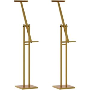 Trade Show Displays 2 pcs Gold 26.5 x 26.5 x 127 cm Steel vidaXL Trade Show Displays 2 pcs Gold 26.5 x 26.5 x 127 cm Steel vidaXL