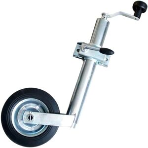 SANS MARQUE Trailer support wheel, support wheel + bracket 48mm, trailer wheel for 250kg vertical load, with clamp bracket included, mounting screws, heavy-duty SANS MARQUE Trailer support wheel, support wheel + bracket 48mm, trailer wheel for 250kg vertical load, with clamp bracket included, mounting screws, heavy-duty