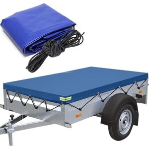 SANS MARQUE Trailer tarpaulin, flat tarpaulin, 209 x 115 x 10 cm, cover for trailers, flat PVC tarpaulin, waterproof & tear-resistant, with tarpaulin rope, SANS MARQUE Trailer tarpaulin, flat tarpaulin, 209 x 115 x 10 cm, cover for trailers, flat PVC tarpaulin, waterproof & tear-resistant, with tarpaulin rope,