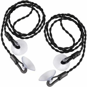 Alwaysh - Travel Clothesline, 2 Piece Clothesline Portable Retractable Suction Cup Clothesline for Indoor or Outdoor, Travel, Camping Hiking, Black Alwaysh - Travel Clothesline, 2 Piece Clothesline Portable Retractable Suction Cup Clothesline for Indoor or Outdoor, Travel, Camping Hiking, Black