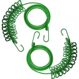 LONGZIMING Travel Clothesline, 2 Pieces Portable Non-Slip Clothesline Windproof Clothesline Outdoor Retractable Clothesline with Pegs for Camping Travel LONGZIMING Travel Clothesline, 2 Pieces Portable Non-Slip Clothesline Windproof Clothesline Outdoor Retractable Clothesline with Pegs for Camping Travel