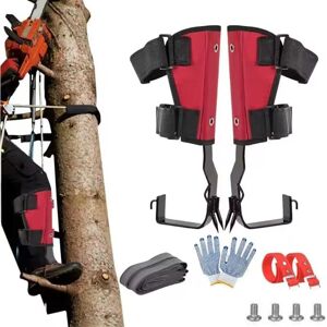 SANS MARQUE Tree climbing equipment, tree climbing spike set, tree climbing crampons, 2 claws, tree climbing spike set, adjustable climbing tree spikes with SANS MARQUE Tree climbing equipment, tree climbing spike set, tree climbing crampons, 2 claws, tree climbing spike set, adjustable climbing tree spikes with