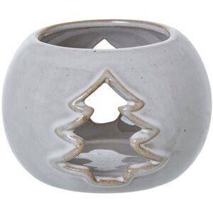 Tree Cut-Out Round Tealight Holder - Ceramic - L9 x W9 x H6 cm - White Tree Cut-Out Round Tealight Holder - Ceramic - L9 x W9 x H6 cm - White