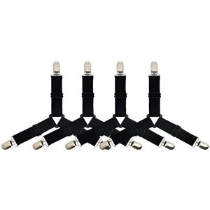 Linghhang - Triangle-Black-4 pcs Bed Sheet Holder Straps Linghhang - Triangle-Black-4 pcs Bed Sheet Holder Straps