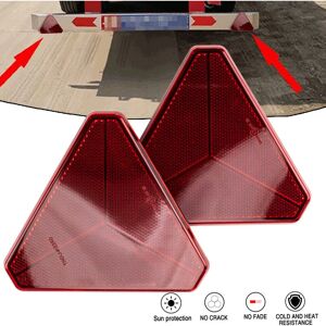 MUMU Triangular Trailer Reflector, Pack of 2, 15 x 15 x 15 cm, Hole Spacing 70 mm, Screw-on or Adhesive Reflector Left/Right, Standard Rear Reflective Car MUMU Triangular Trailer Reflector, Pack of 2, 15 x 15 x 15 cm, Hole Spacing 70 mm, Screw-on or Adhesive Reflector Left/Right, Standard Rear Reflective Car