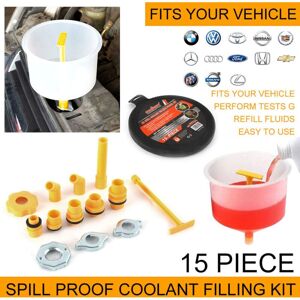 Trintion No-Spill Coolant Filling Funnel Kit With Adapters For Efficient Radiator Maintenance Coolant Funnel No-Spill Coolant Fill 15Pcs Maintenance Trintion No-Spill Coolant Filling Funnel Kit With Adapters For Efficient Radiator Maintenance Coolant Funnel No-Spill Coolant Fill 15Pcs Maintenance