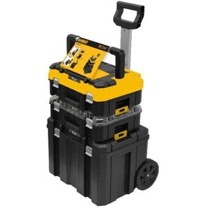 Dewalt - DWST1-81049 TStak Tower Rolling Mobile Tool Storage Boxes - 2 Tstak Cases Dewalt - DWST1-81049 TStak Tower Rolling Mobile Tool Storage Boxes - 2 Tstak Cases