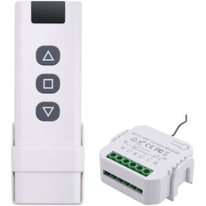 Tlily - Tuya Smart Life WiFi 433Mhz Blind Curtain Switch with rf Remote for Electric Roller Shutter Control, 1RC 1RE Tlily - Tuya Smart Life WiFi 433Mhz Blind Curtain Switch with rf Remote for Electric Roller Shutter Control, 1RC 1RE