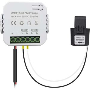 Gotrays - Tuya Smart Meter Energy Monitor Current Statistics 80A Energy Meter with ct Clamp App kWh App Control Gotrays - Tuya Smart Meter Energy Monitor Current Statistics 80A Energy Meter with ct Clamp App kWh App Control