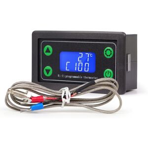 TLILY Tuya WIFI High Temperature Controller Digital Programmable Thermostat K-Type Thermocouple -99-999 Degrees ZFX-TW01 TLILY Tuya WIFI High Temperature Controller Digital Programmable Thermostat K-Type Thermocouple -99-999 Degrees ZFX-TW01