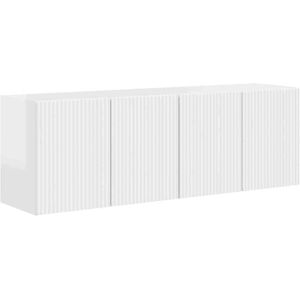 TV Wall Cabinet 2 pcs High Gloss White 59.5 x 31 x 40 cm vidaXL TV Wall Cabinet 2 pcs High Gloss White 59.5 x 31 x 40 cm vidaXL