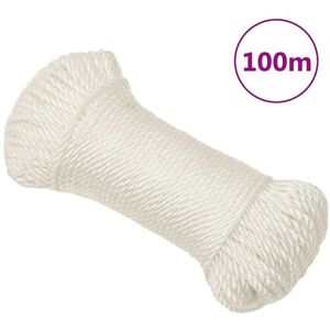 Work Rope White 6 mm 100 m Polypropylene Vidaxl Work Rope White 6 mm 100 m Polypropylene Vidaxl