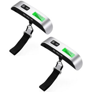 Csparkv - Two Electronic Luggage Scale, Portable Travel Suitcase Scale, Temperature Measurement Function, Tare Function max 50 kg/ 110lb for Travel Csparkv - Two Electronic Luggage Scale, Portable Travel Suitcase Scale, Temperature Measurement Function, Tare Function max 50 kg/ 110lb for Travel
