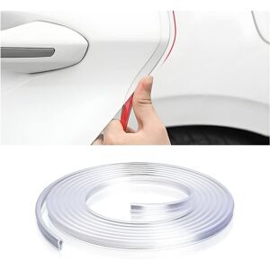 LINGHHANG U-shaped decorative rubber anti-collision strip, 5 meters, for car door anti-collision protection, transparent LINGHHANG U-shaped decorative rubber anti-collision strip, 5 meters, for car door anti-collision protection, transparent