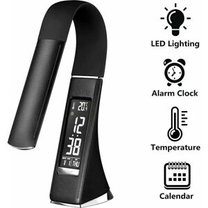 Soleil - U2 5W led desk lamp, dimmable screen, table lamp with alarm clock, calendar, time and temperature display, bedside lamp with 3 dimmable Soleil - U2 5W led desk lamp, dimmable screen, table lamp with alarm clock, calendar, time and temperature display, bedside lamp with 3 dimmable
