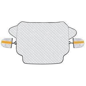 CYSLMUK Ultra Thick Car Windshield Cover - Snow, Ice, Sun, Dust, uv, Water Resistant - Perfect Fit for Cars, SUVs, All Years, Summer/Winter CYSLMUK Ultra Thick Car Windshield Cover - Snow, Ice, Sun, Dust, uv, Water Resistant - Perfect Fit for Cars, SUVs, All Years, Summer/Winter