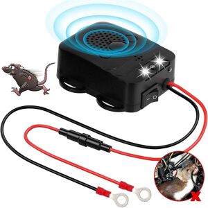 COOCHEER Ultrasonic Car Repeller – 12 kHz – 25 kHz Ultrasonic Frequency – Connects to 12 V Car Battery – Mink Repellent – Insect Repellent – with 3 Flashing COOCHEER Ultrasonic Car Repeller – 12 kHz – 25 kHz Ultrasonic Frequency – Connects to 12 V Car Battery – Mink Repellent – Insect Repellent – with 3 Flashing