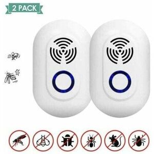 COOCHEER Ultrasonic Mosquito Repellent - Electronic Indoor Ultrasonic Mosquito Repellent - For Mosquitoes, Ants, Mice, Spiders - 2 Pack COOCHEER Ultrasonic Mosquito Repellent - Electronic Indoor Ultrasonic Mosquito Repellent - For Mosquitoes, Ants, Mice, Spiders - 2 Pack