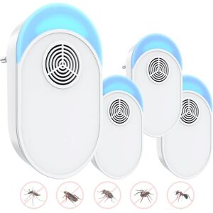 LONGZIMING Ultrasonic Mosquito Repellent Plug, Ultrasonic Mouse Fly 4 Packs, Effective Mouse Repellent Device for Repelling Rats, Spiders, Mosquitoes, Mice, LONGZIMING Ultrasonic Mosquito Repellent Plug, Ultrasonic Mouse Fly 4 Packs, Effective Mouse Repellent Device for Repelling Rats, Spiders, Mosquitoes, Mice,