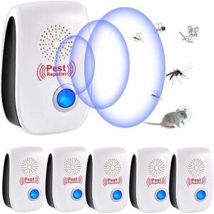 SJQKA Ultrasonic Rodent Repellent, 6 Pack Ultrasonic Mouse and Rat Repellent, Indoor Electronic Insect Repellent for Mice, Rats, Ants, Spiders and SJQKA Ultrasonic Rodent Repellent, 6 Pack Ultrasonic Mouse and Rat Repellent, Indoor Electronic Insect Repellent for Mice, Rats, Ants, Spiders and