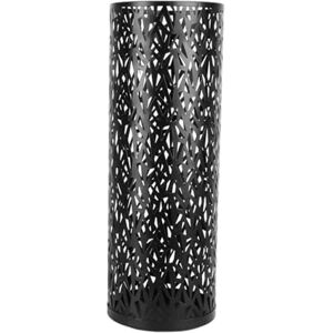 Tlily - Umbrella Stand Hollow Freestanding Bucket Decoration Home Office Black Tlily - Umbrella Stand Hollow Freestanding Bucket Decoration Home Office Black