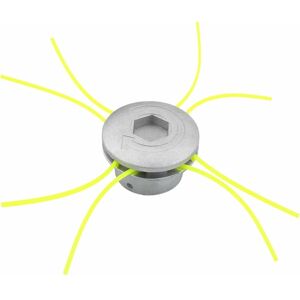 MUMU Universal Brush Cutter Head, 4 Line Brush Cutter Head, Aluminum Brush Cutter Head Brush Cutter Accessories for Lawn Mower, 72x44.5mm MUMU Universal Brush Cutter Head, 4 Line Brush Cutter Head, Aluminum Brush Cutter Head Brush Cutter Accessories for Lawn Mower, 72x44.5mm